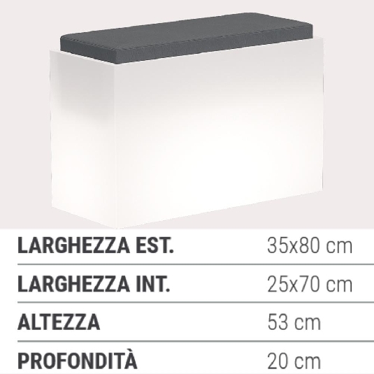 Pouf LED da esterno Comfy Roomy Bright Monacis -6