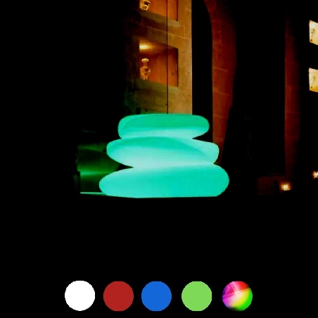 Vaso LED 75x62cm Eden Pot Bright Monacis -3