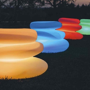 Tavolino d'arredo giardino luminoso Eden Bright Monacis -0