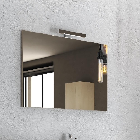 Mobile bagno sospeso specchio e applique led Ale Levi Mobili -3