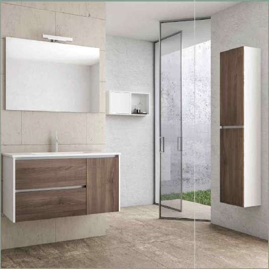 Mobile colonna bagno sospeso 162x40cm Ale Levi Mobili -3