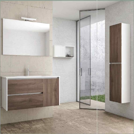 Mobile colonna bagno sospeso 162x40cm Ale Levi Mobili -3