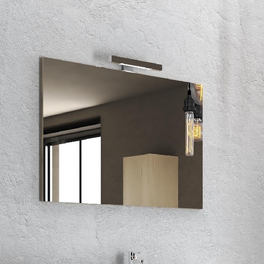Mobile bagno 100cm con lavabo e specchio Edo Levi Mobili -4