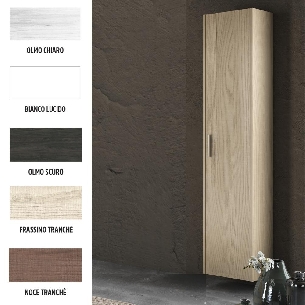 Colonna bagno sospesa 34x25x162 cm Edo Levi Mobili -0
