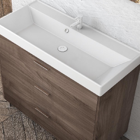 Mobile bagno con lavabo + specchio + lampada Leo Levi Mobili -2