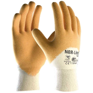 Guanto in nitrile fodera in cotone NBR-Lite 24-985 ATG BASE -0