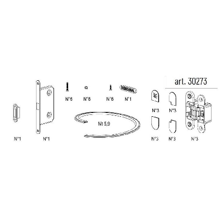 Kit Ferramenta Essential battente Scrigno -3