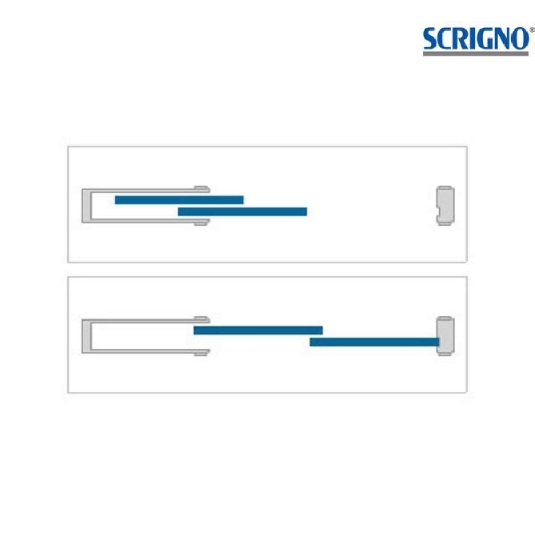 Controtelaio anta unica intonaco 170mm Granluce Scrigno -5