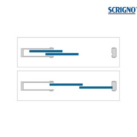 Controtelaio anta unica intonaco 170mm Granluce Scrigno -5