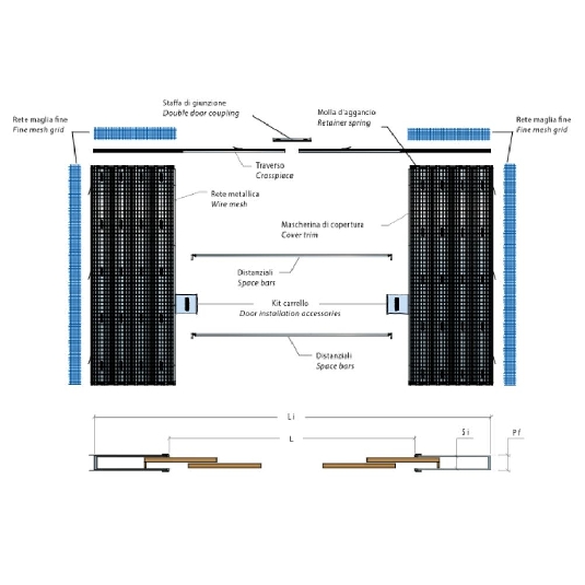 Controtelaio anta doppia intonaco 170mm Granluce Scrigno -3