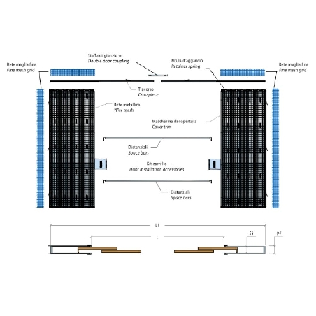 Controtelaio anta doppia intonaco 170mm Granluce Scrigno -3