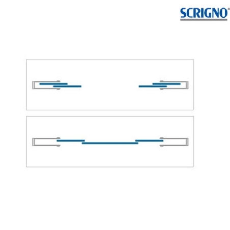 Controtelaio anta doppia intonaco 170mm Granluce Scrigno -4