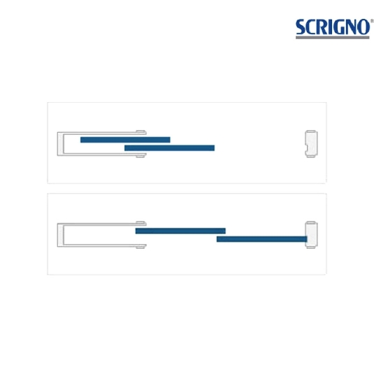 Controtelaio anta unica cartongesso 190mm Granluce Scrigno -3