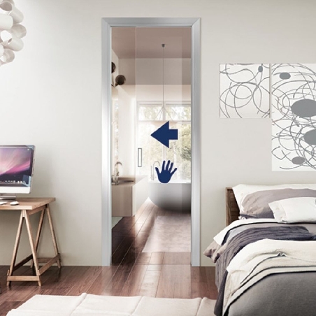 Chiusura rallentata per porte in vetro 30Kg Scrigno Slow Glass -0