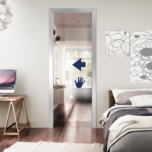 Chiusura rallentata per porte in vetro 60Kg Scrigno Slow Glass -0