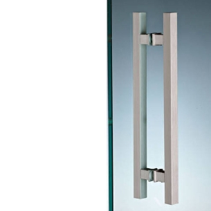 Maniglia per porta in vetro Quadra Scrigno -0