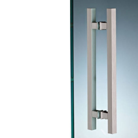 Maniglia per porta in vetro Quadra Scrigno -0