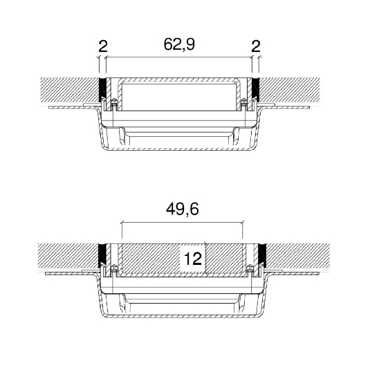 Cover canaletta doccia 60 cm PP Drain Acqua Profilpas 22112 -4