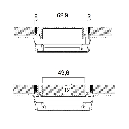 Cover canaletta doccia 60 cm PP Drain Acqua Profilpas 22112 -4