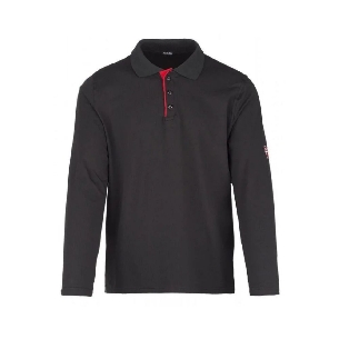 Polo manica lunga nera Inn Sepang 8000 Ducati -0