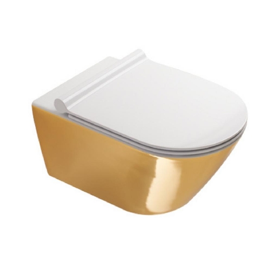 Sanitari sospesi Catalano 55x35cm Oro-Bianco Gold&Silver -3