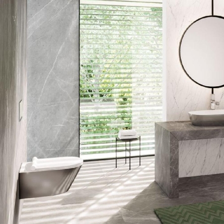 Sanitari sospesi Catalano 55x35cm Argento-Bianco Gold&Silver -4