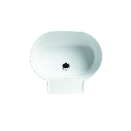 Lavabo 60x50 bianco lucido senza foro Tina Colavene -2