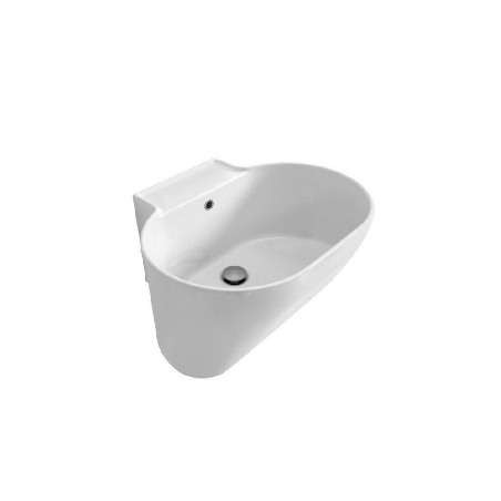 Lavabo 60x50 bianco lucido senza foro Tina Colavene -4