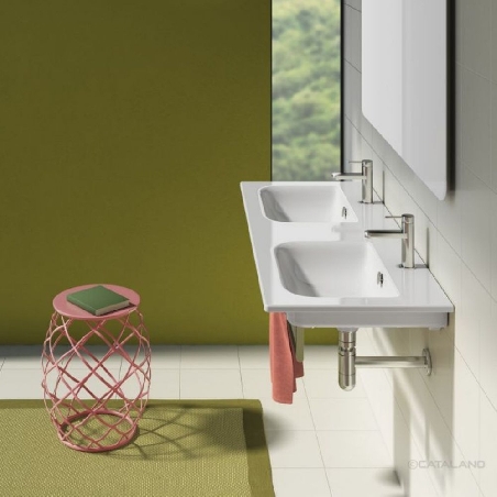 Lavabo doppio 125x50 cm Catalano Sfera 125 -0