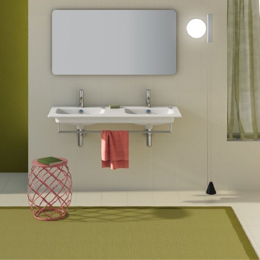 Lavabo doppio 125x50 cm Catalano Sfera 125 -3