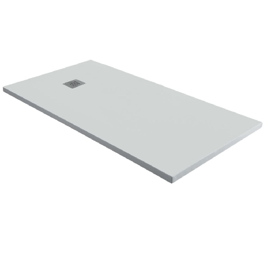 Piatto doccia 120x80 cm bianco opaco filopavimento Aquana -3