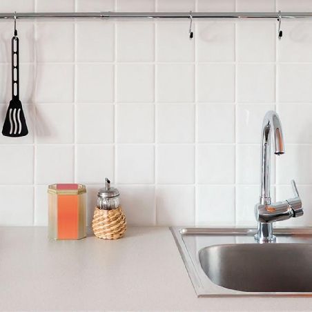 Piastrelle 20x20 cm bianco opaco Via Roma Ceramiche -2