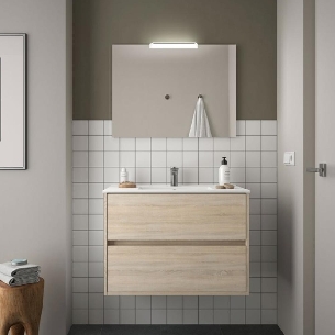 Mobile sospeso bagno 91x56 cm Noja 900 Salgar | Competo -0