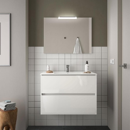 Mobile sospeso bagno bianco 91x56cm Noja 900 Salgar | Competo -0