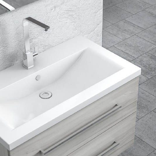 Mobile bagno 90x51 cm sospeso Levi Mobili | Completo -2