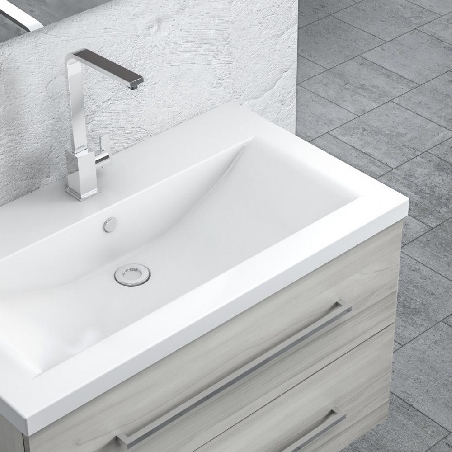 Mobile bagno 90x51 cm sospeso Levi Mobili | Completo -2