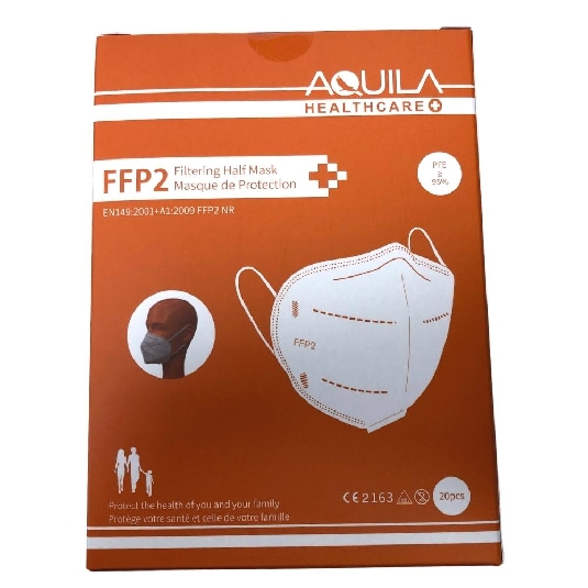 Mascherine FFP2 | PFE ≥ 95%| 20 pezzi | Aquila Healthcare -2