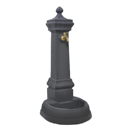 Fontana a colonna color antracite Brera Monacis -0