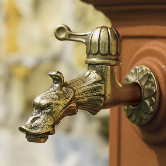 Fontana a colonna color antracite Brera Monacis -4