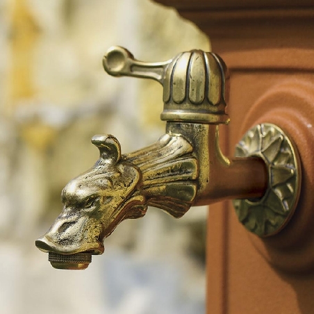 Fontana a colonna color antracite Brera Monacis -4