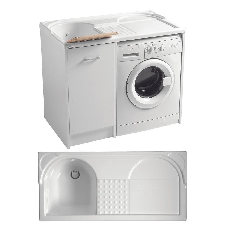 Coprilavatrice con lavapanni 106x60cm vasca sx Colavene -2