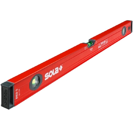 Livella 3 bolle in alluminio RED3 Sola -0