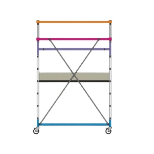 Mini ponteggio professionale indoor Frigerio 160x67xH244cm -0