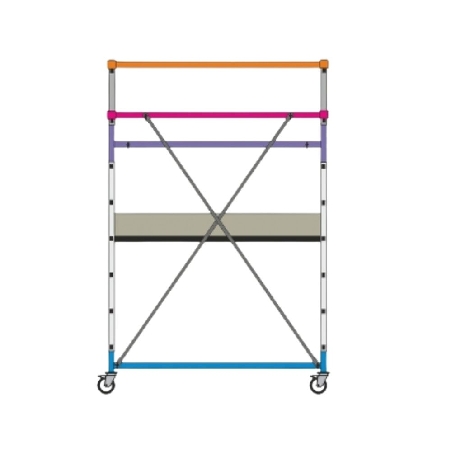 Mini ponteggio professionale indoor Frigerio 160x67xH244cm -0