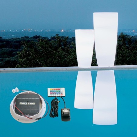 Vaso da esterno 70cm LED Stilo Round Bright Monacis -6