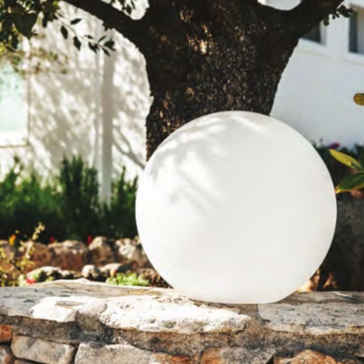 Sfera LED multicolor con batteria e solare Hoop Monacis -2