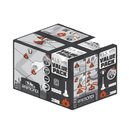 Kit RLS a vite Raimondi Value Pack | 1000 basi flat 1.5mm + 300 ghiere -1