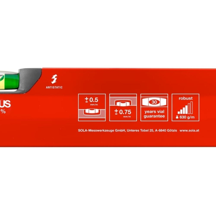 Livella alluminio 2 bolle BigX Sola -2