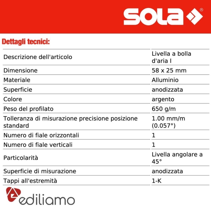 Livella 3 bolle ad aria I5 SOLA -1