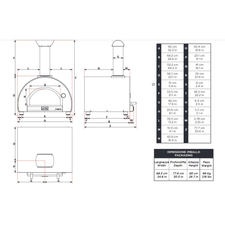 Forno a legna 5 minuti Rame Top Alfa Forni -12
